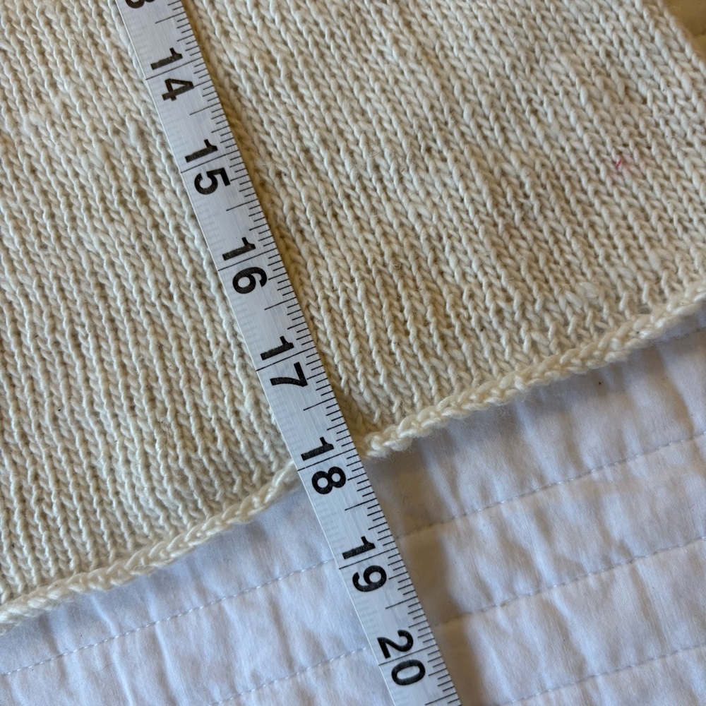 Hand Knit White Cotton Short Sleeve Tee - Picture 7 of 8